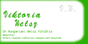 viktoria welsz business card